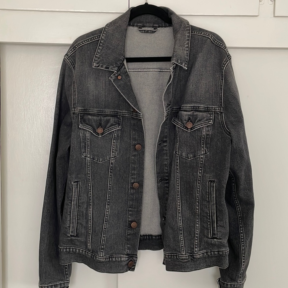 6397 black denim oversized jacket